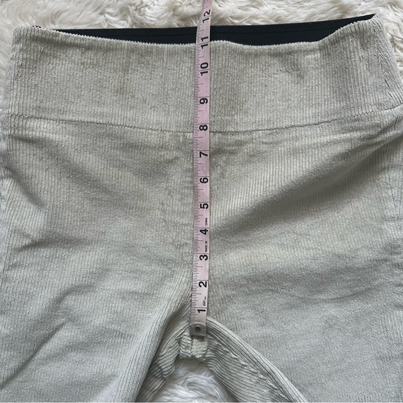 Sprwmn Pants Corduroy Ankle Flare Pull On Elastic Waist Cropped Beige M - Picture 11 of 12